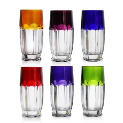 6 chopes cristal couleur nicole