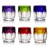 6 gobelets cristal couleur nicole