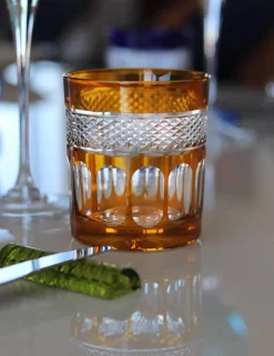 6 gobelets cristal couleur mireille