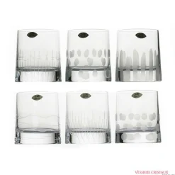 6 gobelets vérone verres whisky cristal