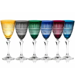 6 verres à vin couleur Belair