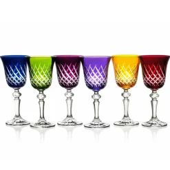 6 verres à vin couleur color of joy