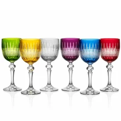 6 verres à vin couleur tradition