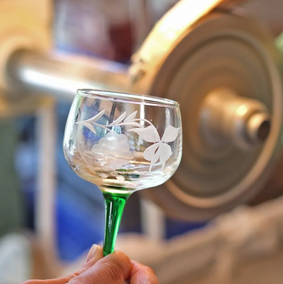 6 verres alsace taillés t.s