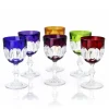 6 verres cristal couleur nicole n°3