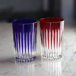 6 verres thé cristal couleur Timeless