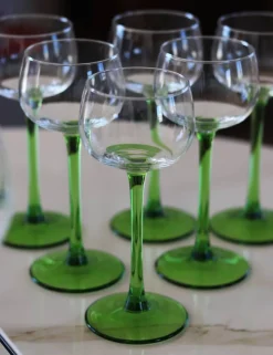 6 Verres vin blanc alsace uni