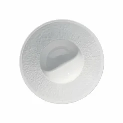 Assiette creuse à aile gravée 22 cm Minéral Raynaud