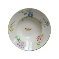 Assiette creuse vent de fleurs lunéville