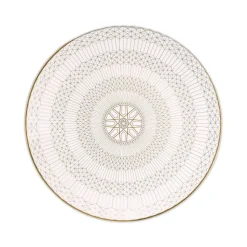 Assiette de présentation Arcadia or & platine Baccarat