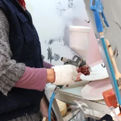 Assiette dessert coquelicot barbotine