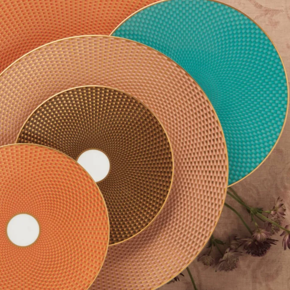 Assiette plate coupe 22 cm motif n°2 trésor Raynaud