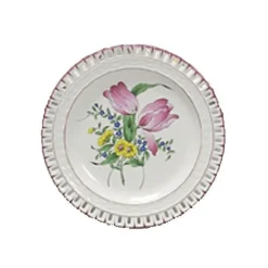 Assiette plate reverbere fin