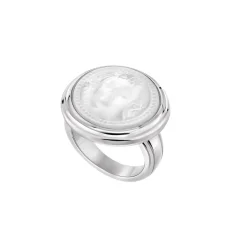 Bague aréthuse rond cristal Lalique