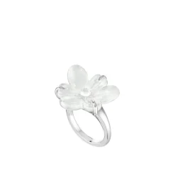 Bague fleur de neige lalique