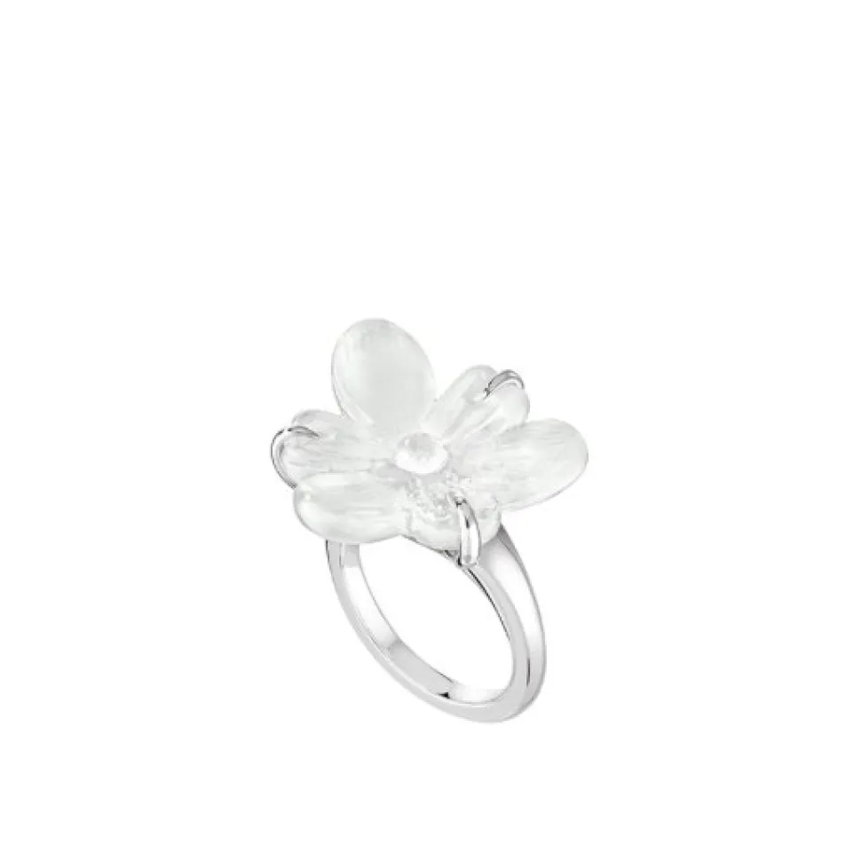 Bague fleur de neige lalique
