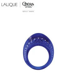 Bague icône bleu lalique