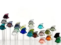 Base aquarium 25 poissons lalique + cloche