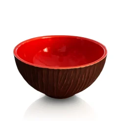 Bol coco piment Faïence de Lunéville