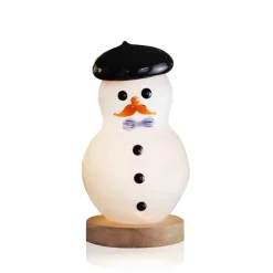 Bonhomme de neige cristal de Lorraine lumineux
