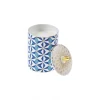 Boîte à bougie porcelaine Mosaic Medina Bleu Raynaud