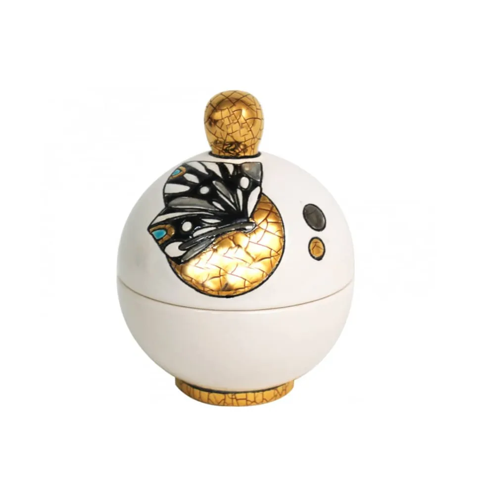Boîte boule Mrs Butterfly Émaux de Longwy