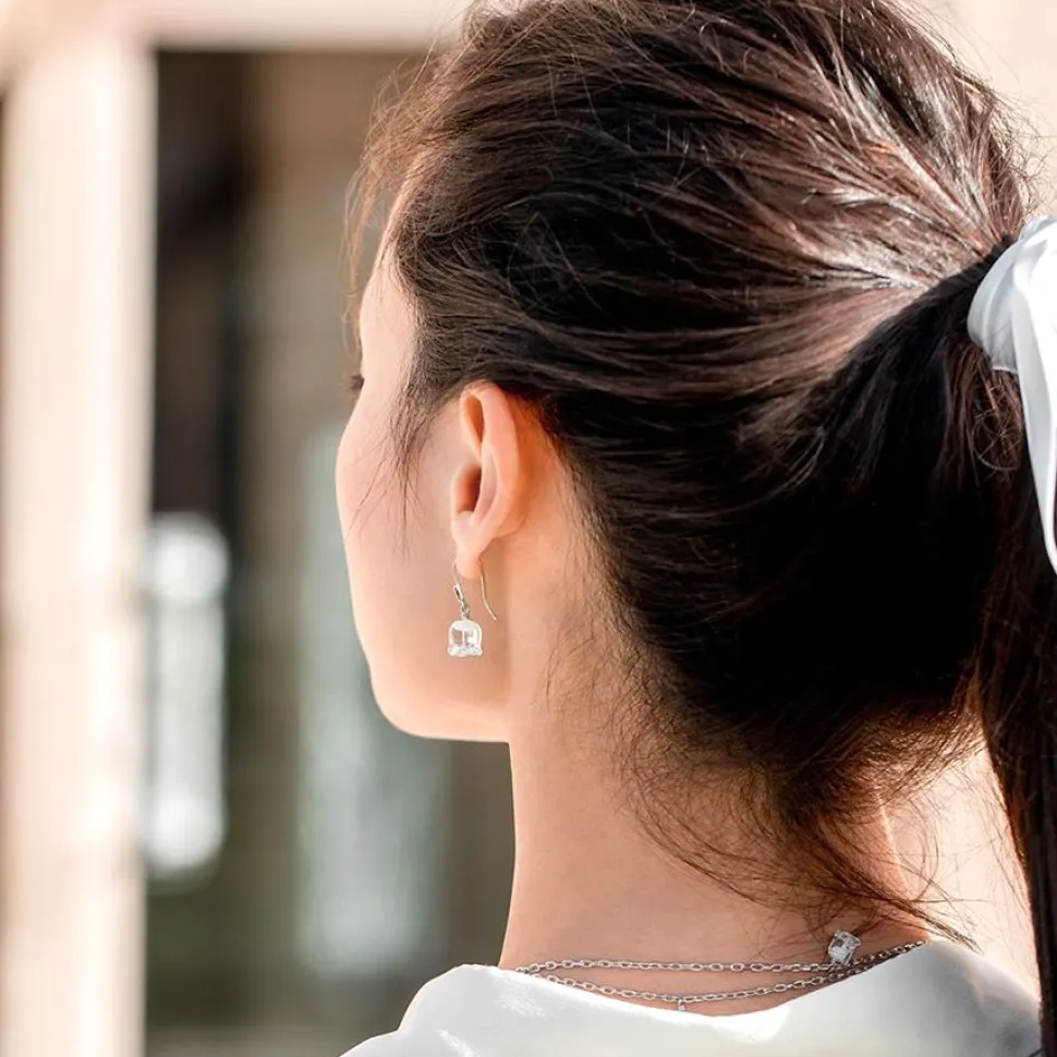 Boucles d’oreiles muguet lalique