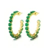 Boucles d’oreilles éclat verdoyant