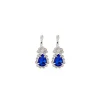Boucles d’oreilles cristal bleu renaissance