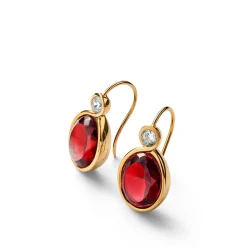 Boucles d’oreilles croisé vermeil baccarat