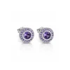 Boucles d’oreilles Empire cristal violet