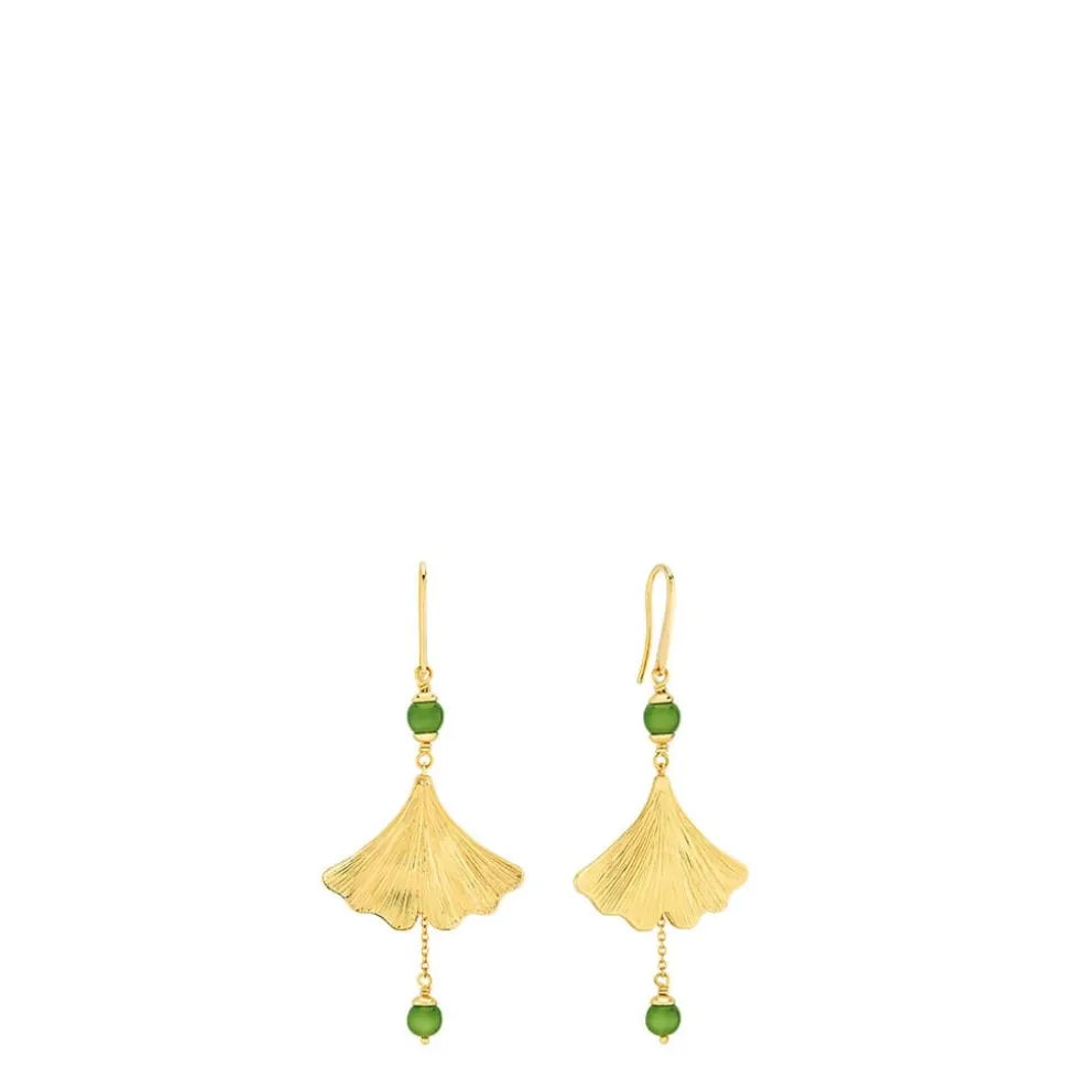Boucles d’oreilles ginkgo lalique