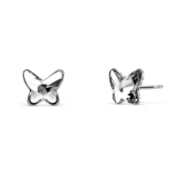 Boucles d’oreilles papillon blanc cristaux swarovski®