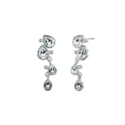 Boucles d’oreilles riviere cristaux swarovski®