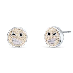 Boucles d’oreilles smiley « clin d’oeil »