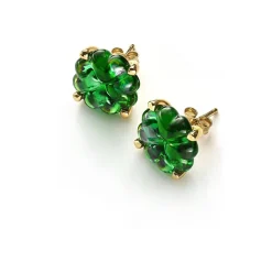 Boucles d’oreilles trèfle baccarat
