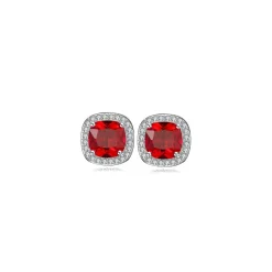 Boucles d’oreilles vintage rouge