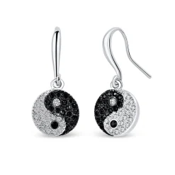 Boucles d’oreilles ying yang cristaux swarovski®