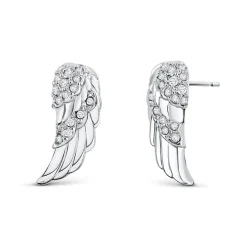 Boucles oreilles ailes cristaux swarovski®