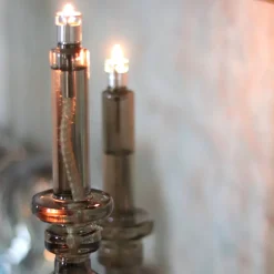 Bougeoir lampe à huile champagne