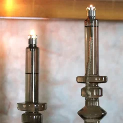 Bougeoir lampe à huile champagne