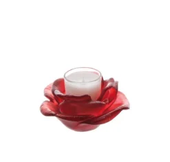 Bougeoir rose passion rouge daum