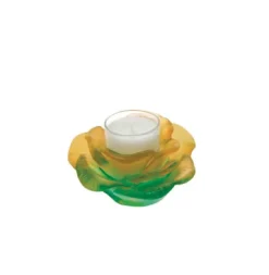 Bougeoir rose passion vert orange daum