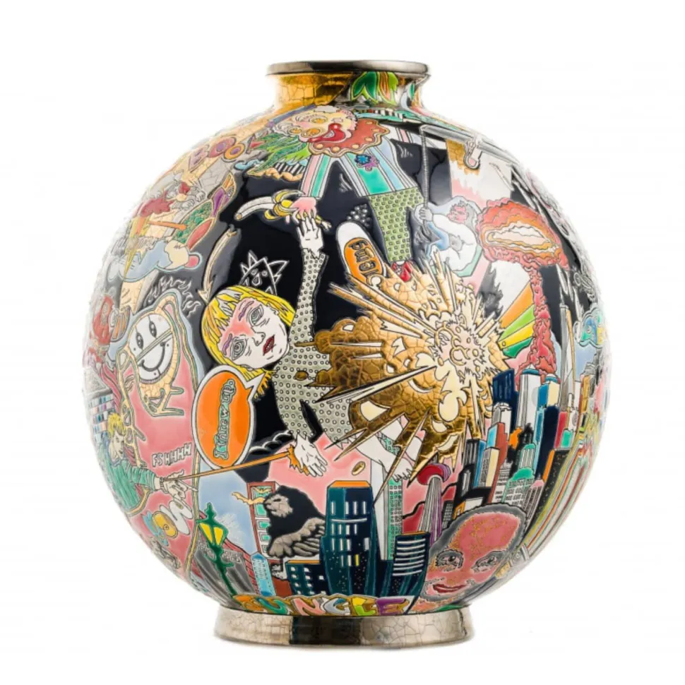 Boule coloniale Nouveau monde Guive Khosravi & Émaux de Longwy