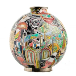 Boule coloniale Nouveau monde Guive Khosravi & Émaux de Longwy