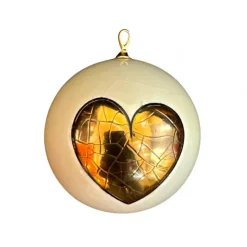 Boule de Noël clair Longwy mon Amour