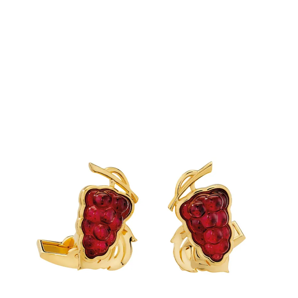 Boutons de manchette vigne lalique