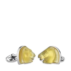 Boutons manchettes cheval lalique