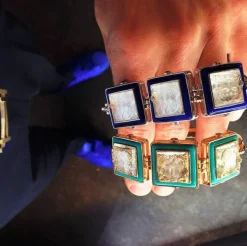 Bracelet aréthuse laque noir lalique