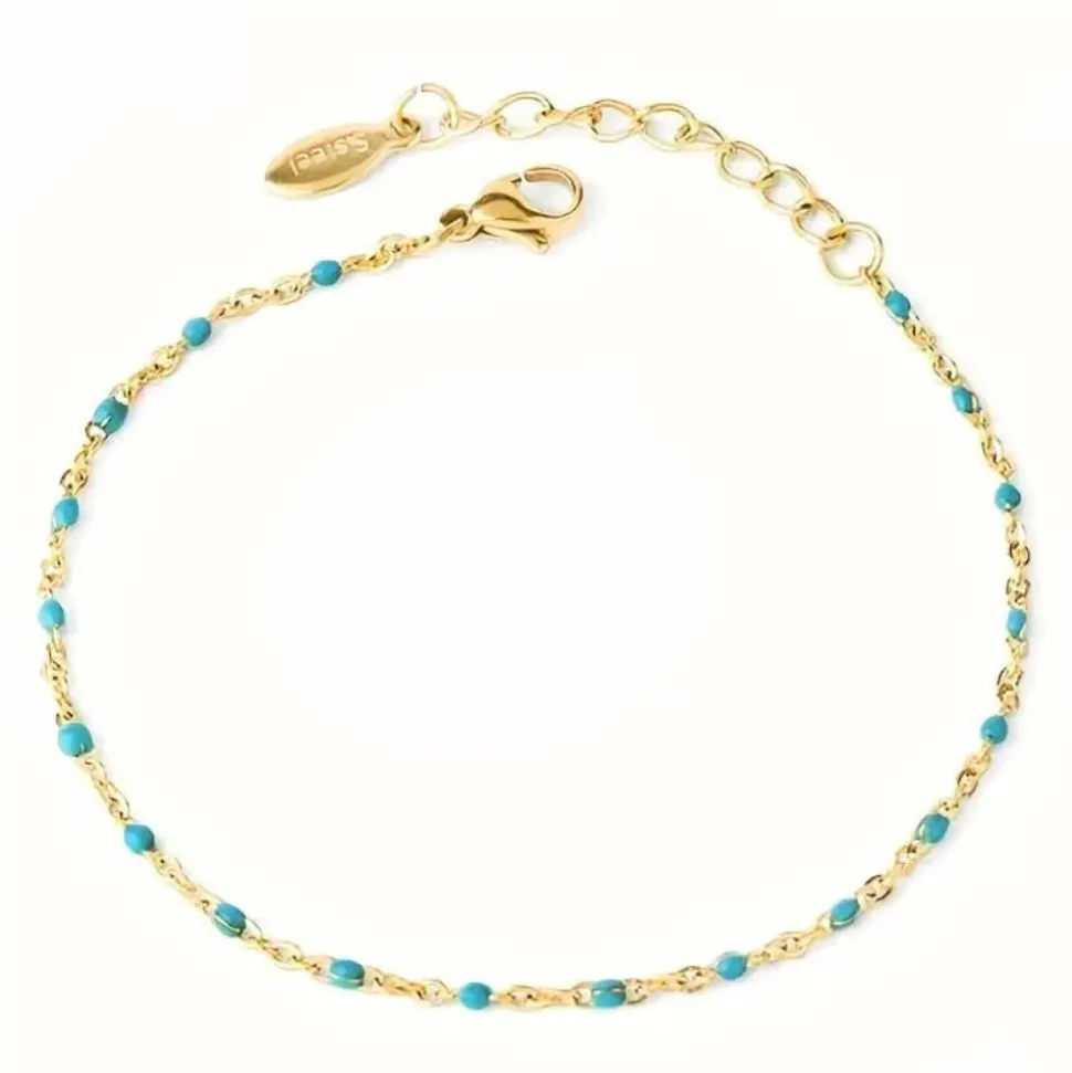 Bracelet bohème perles turquoises